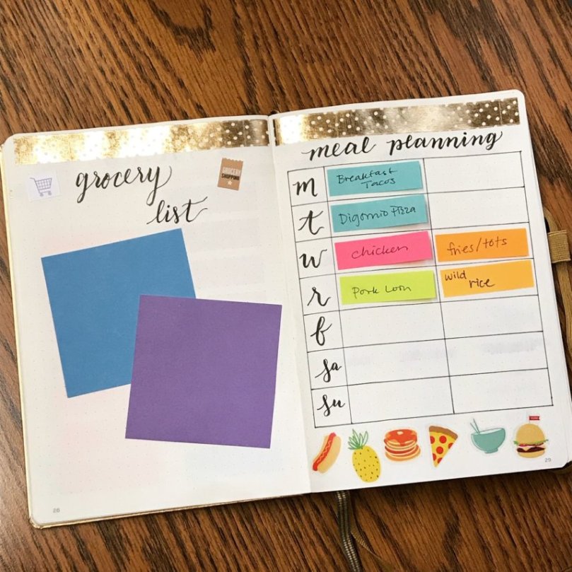 2018 Year Grocery and Meal Planner